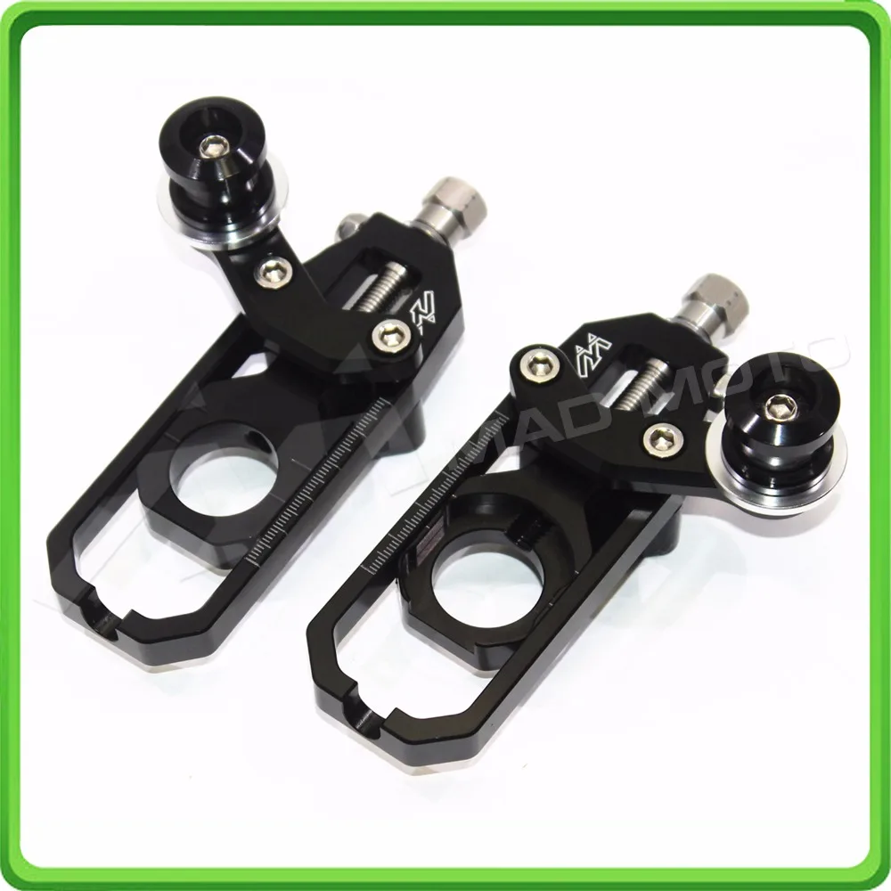 

Motorcycle Chain Tensioner Adjuster with spool for KAWASAKI Ninja ZX6R ZX-6R ZX 636 ZX636 2013 2014 2015 2016 Black