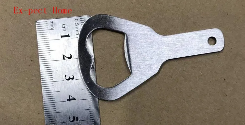 200pcs Stainless Steel Bottle Opener Part With Countersunk Holes Round Metal Strong Polished Bottle Opener Insert Parts