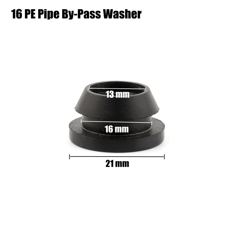 30pcs 16mm PE Pipe Socket Type Irrigation Ball Valve Agricultural Greenhouse Drip Irrigation Hard Pipe Bypass Valve + Washer