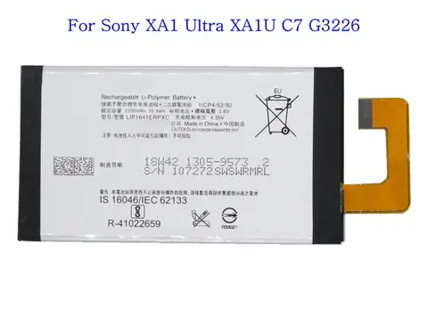 1x2700mAh LIP1641ERPXC Bateria de substituição para Sony Xperia XA1 Ultra XA1U C7 G3226 G3221 G3212 G3223 Baterias