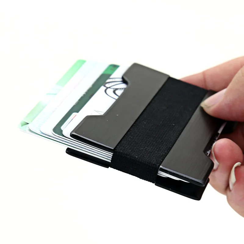 Nieuwe Collectie Portable Slim Aluminium Credit Kaarthouder mannen Metalen Bank Card Case ID Portemonnee Geld Cash Clip Voor vrouwen
