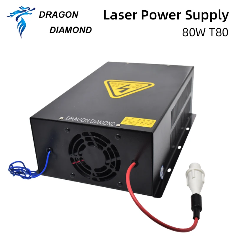 Dragon Diamond 80W CO2 Laser Power Supply For Laser Tube For CO2 Laser Engraving and Cutting Machine HY-T80 Series