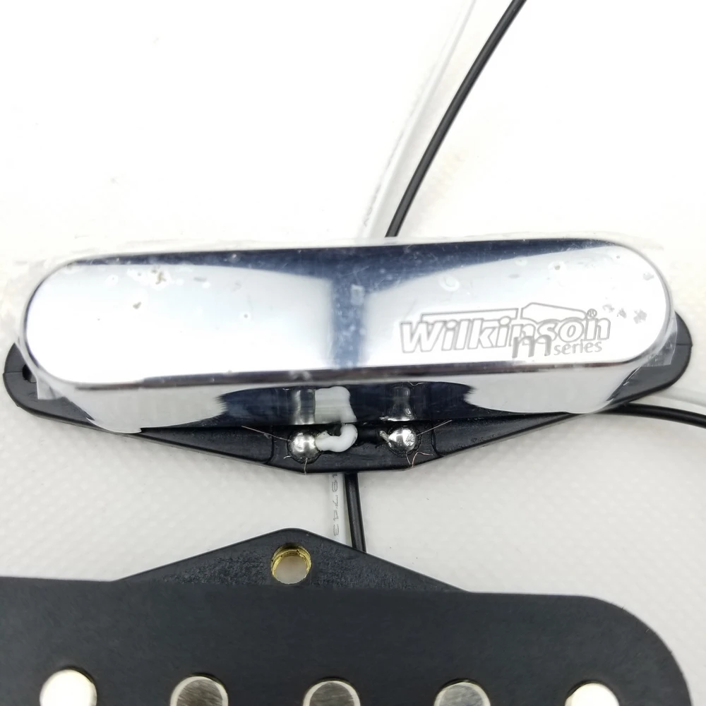 Wilkinson M Series Classical Vintage Style TL Single Coil Neck And Bridge Pickup for TL Electric Guitar Chrome WOVT