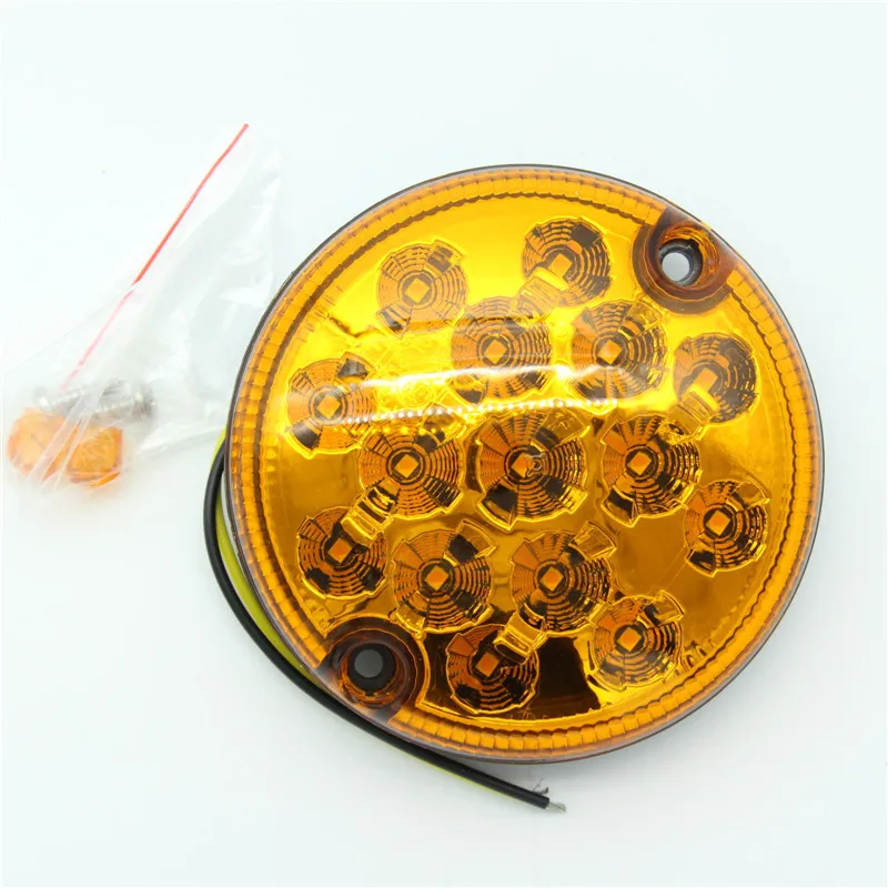 12V/24V Round 95mm LED Trailer Truck Fog Lamps Reversing lamp Tail stop Light Turn Car Rear Led Lights Road Safety Fog Lamp ECE