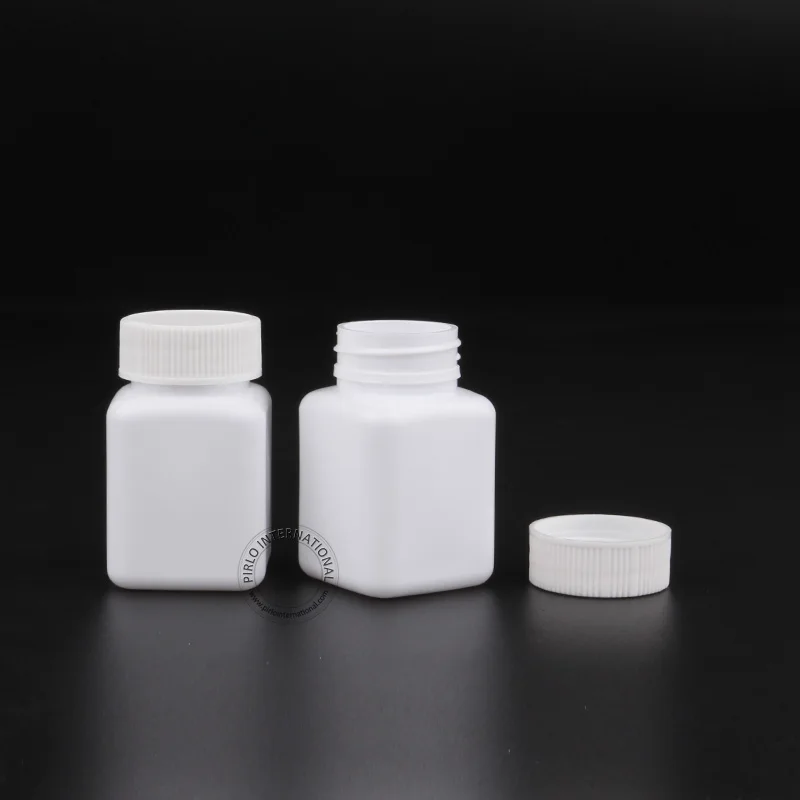 

Wholesale 50 x 85g 85ml Empty White Plastic Bottle, Sample Bottles Wide Mouth PE Containers For Capsules Free Shipping