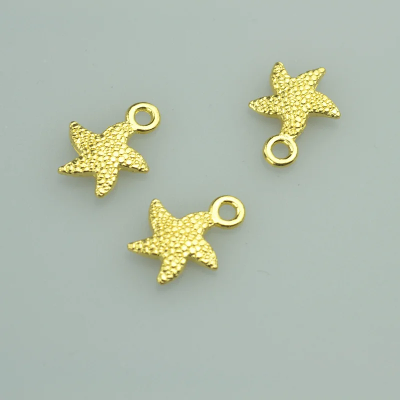 35pcs 16*12mm gold color starfish Alloy charms pendant fit necklace bracelet diy Pendants for jewelry making D791