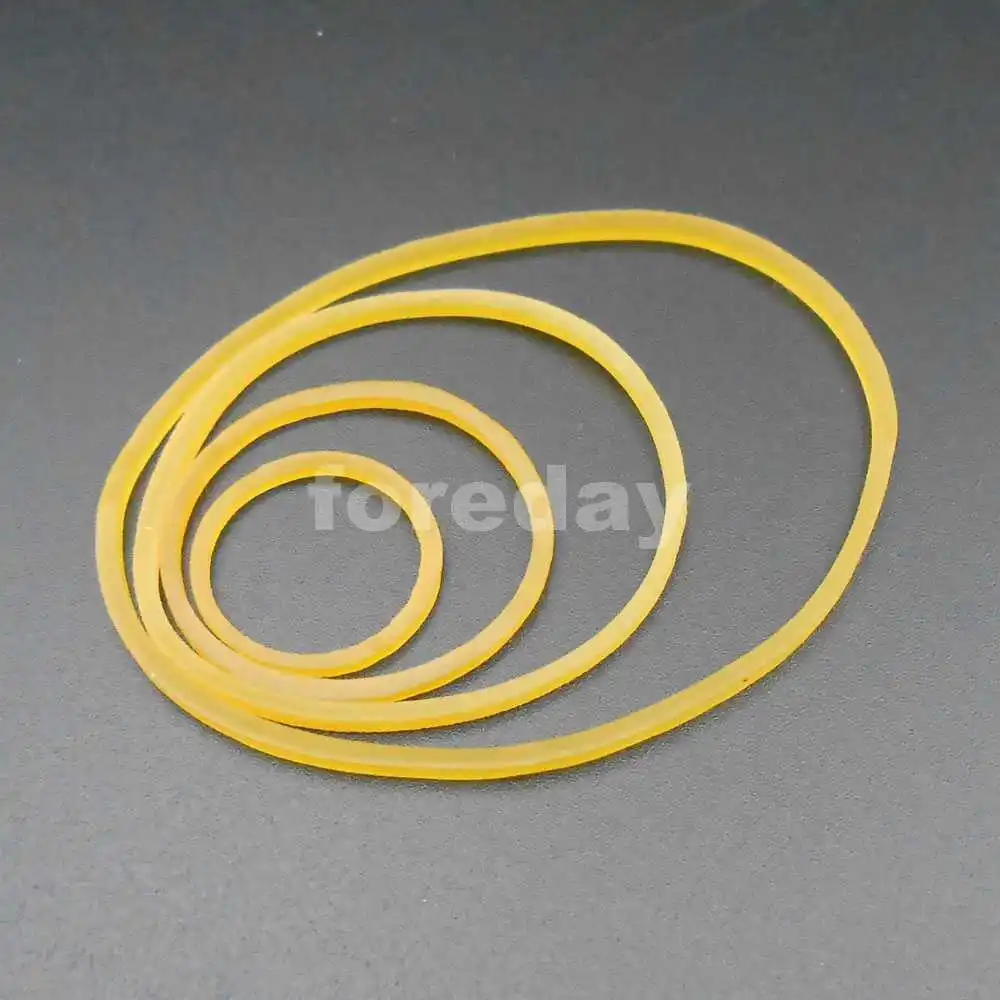 1000PCS Silicone Rubber Band Drive belt Pulley Model Motor DIY Toys 1.5MM X 19MM 28MM 40MM 55MM Yellow 1000PCS/LOT *FD031-034