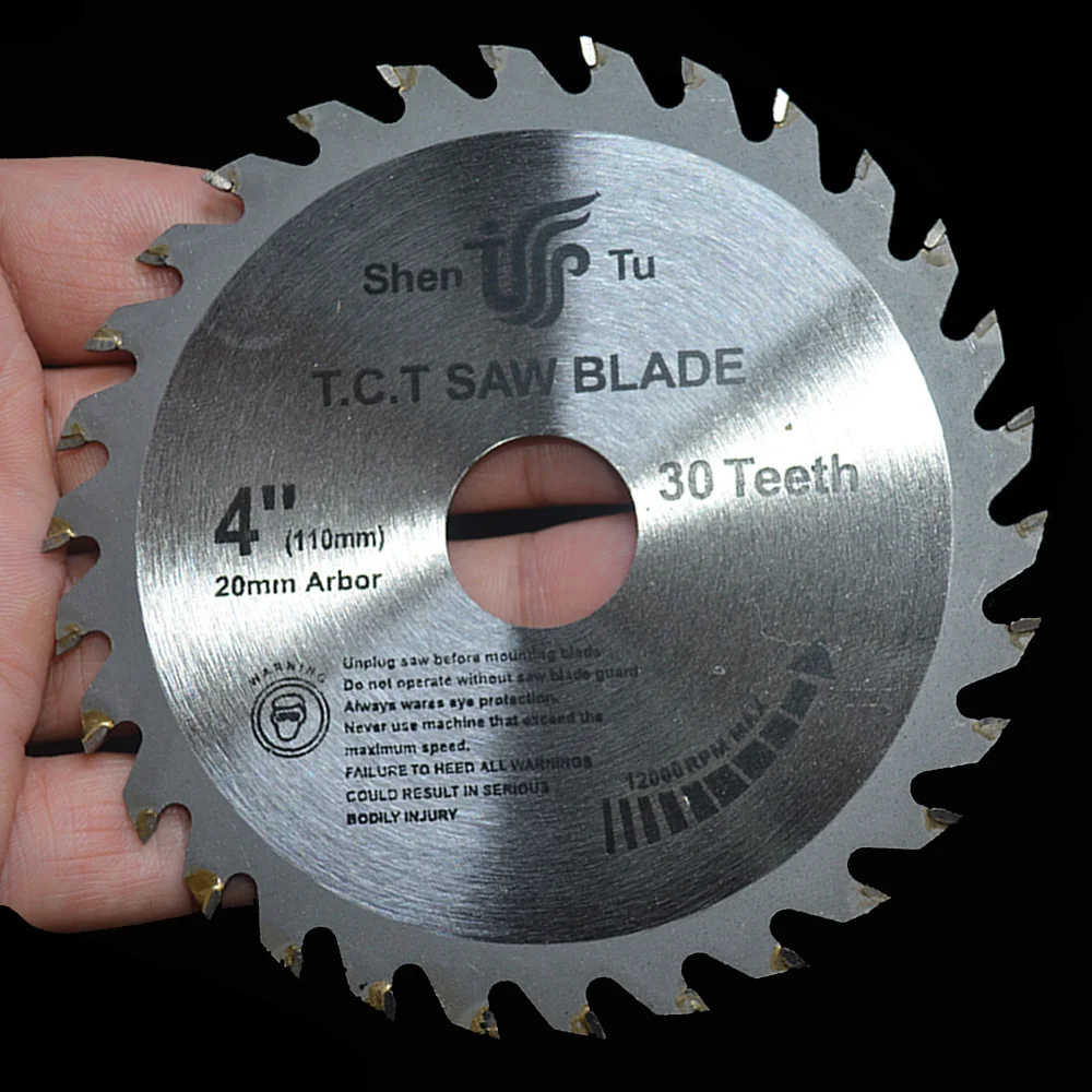 

110 мм, 4,33 дюйма, Φ 30 зубьев, 40 зубьев, лезвия для пилы из сплава, режущие машины, пилы деревообрабатывающий пильный диск Blades