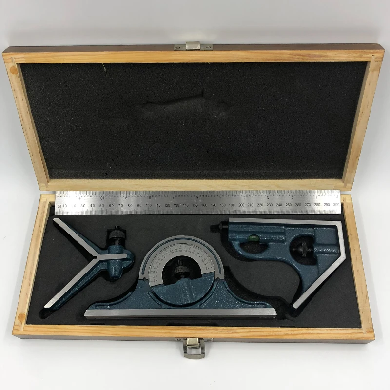 0-180 degrees combination square set Universal level protractor Combination Square Set Goniometer Measiuring Tools