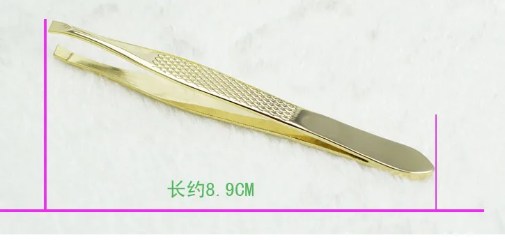 2pcs eyebrow tools Eyebrows Clip Tweezer Beauty Tool For Face Nose Hair Remover Eyelashes Forcep Eyebrow Slant Tip Flat Facial