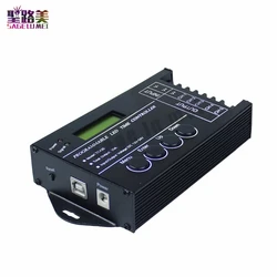 Controlador de intensidade de luz led rgb tc420 12v/24v, tempo de programação, 5 canais, saída total 20a, programável