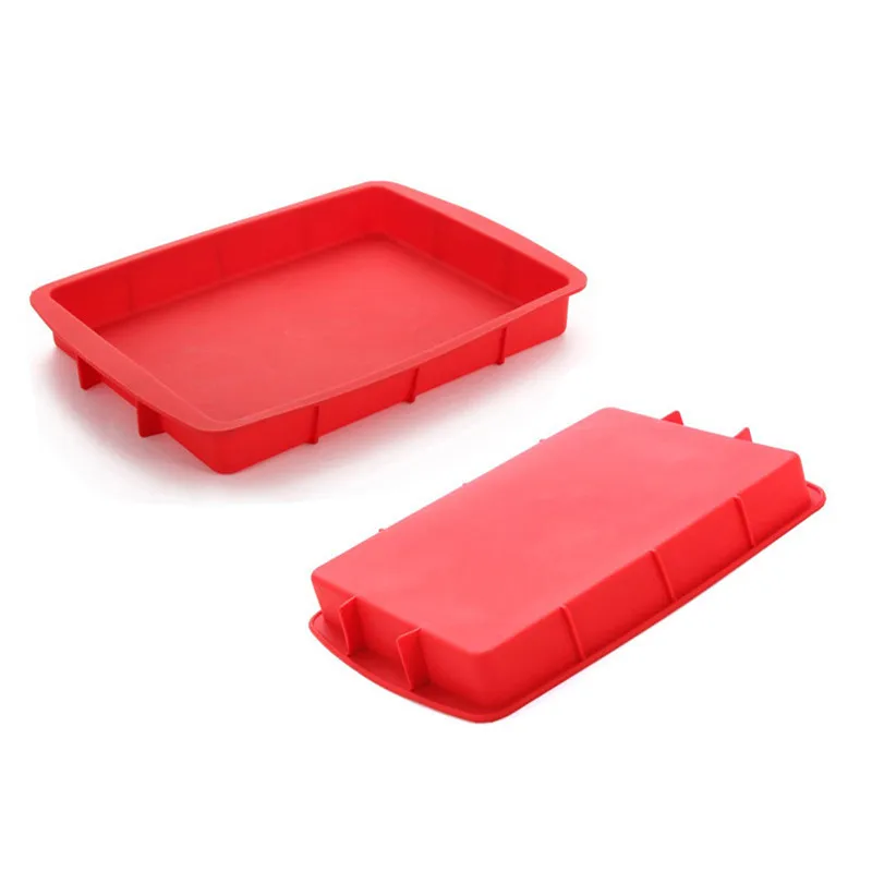 DIY Cake Tools Non-stick Rectangular Silicone Cake Mold Cake Pan Baking Tools For Cakes Heat Resistant Bread Toast Mold