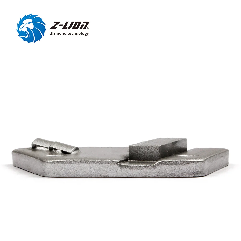 Z-LION PCD Metal Trapezoid Grinding Disc 2 Quarter Round PCD With Sacrificial Diamond Segment Epoxy Removing Floor Scrapers