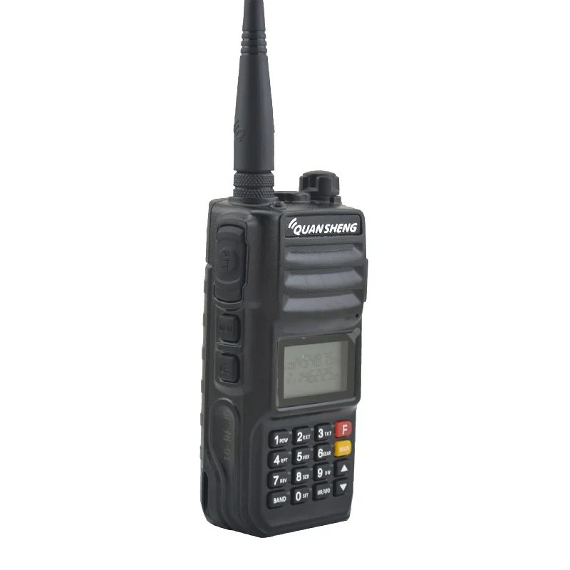 Quansheng Walkie Talkie TG-UV2Plus Dual Band VHF 136-174MHz UHF 400-470MHz 10W Output Power FM Two Way Radio TG-UV2 Plus