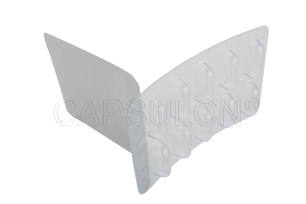 (10 löcher) 3000 stücke/karton Blister Verpackung Blatt, kapsel Blister Verpackung Blatt Für größe 0 Kapsel mit 10 löcher