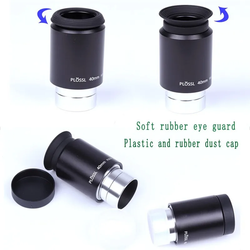 

MUOU 40MM Plossl Eyepiece Telescope 1.25" - 4-element Plossl Design - Threaded for Standard Astronomy Filters 40mm 1.25inch