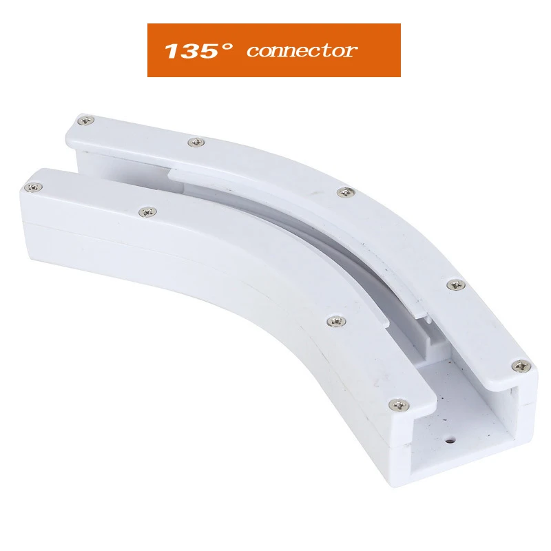 Electric Curtain Track Rail Joint Bracket Connector  90/135 degree U Type and L Type Window for wifi zigbee  motor curtain track