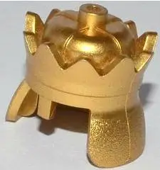 Elements Brick Parts 71015 Headgear Crown for King Classic Piece Building Block Toy Accessory Bricklink