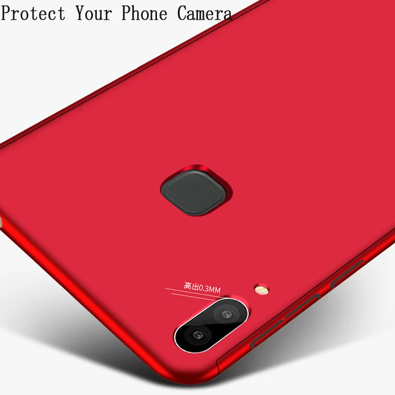 360 Degree Full Body PC + Tempered Glass Case Redmi Note 8 7 6 5 Pro 7 7A 8 8A 8T Go K20 S2 For Xiaomi 6X 8 9 SE CC9 CC9E Covers