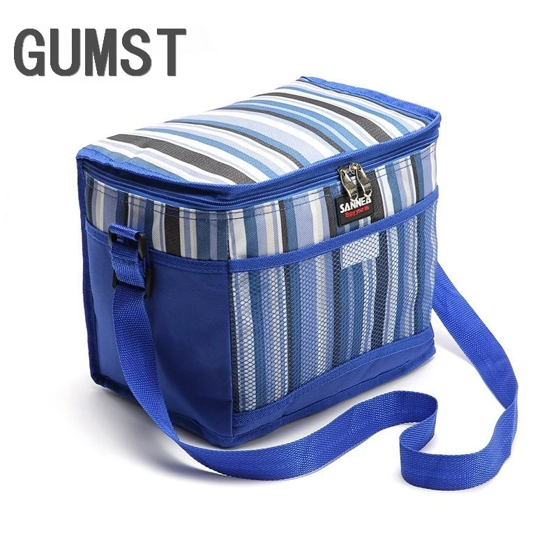 GUMST 10.5L Thermo Large Meal Package Lunch Bag Crossbody Women Child Cold Storage Take-away Shoulder Bags Cooler Bag