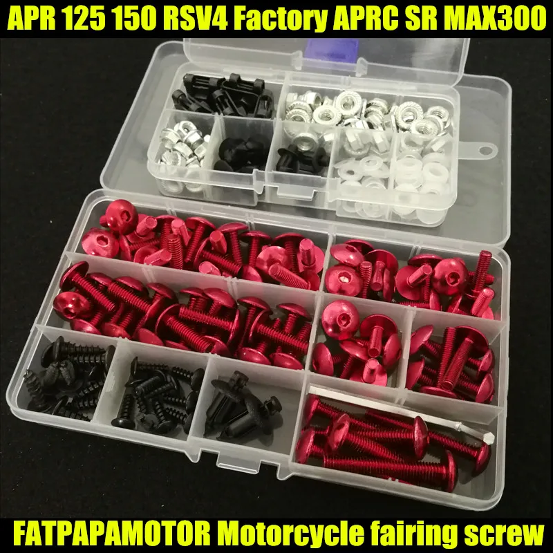 Universal Motorcycle Fairing Bolts Screw Moto Spring Bolts For Aprilia APR 125 150 RSV4 Factory APRC SR MAX300