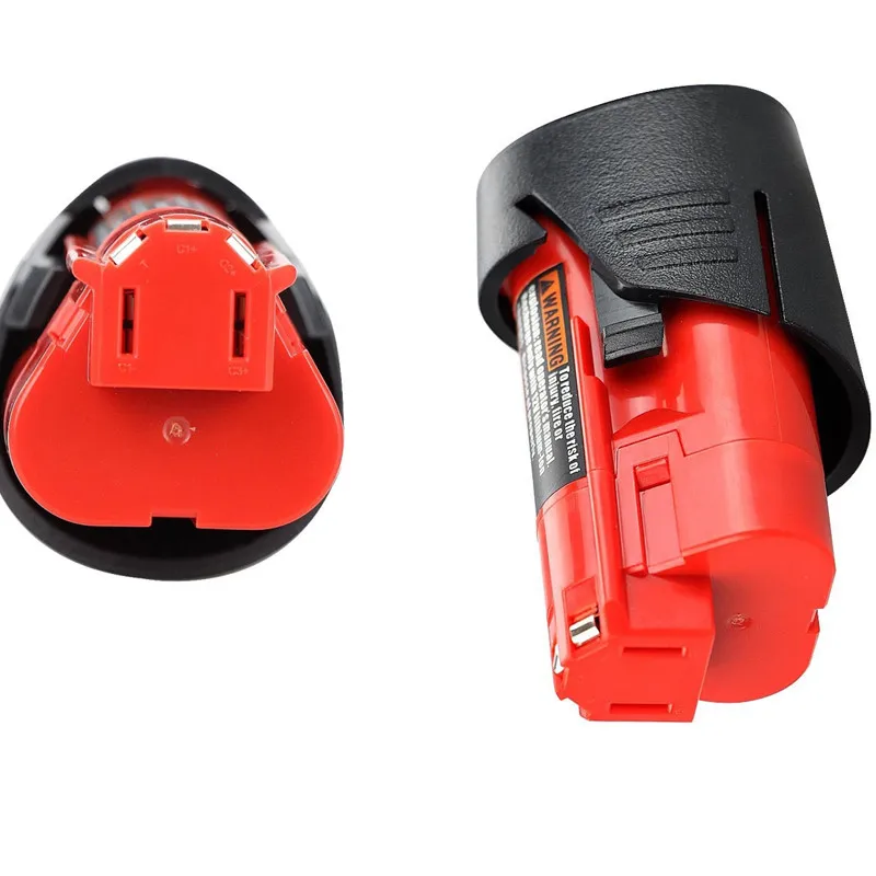 2PCS New High Quality 12V 3000mAh Li-Ion Replacement Power Tool Battery for Milwaukee M12 C12 BX C12 B 48-11-2402 48-11-2401