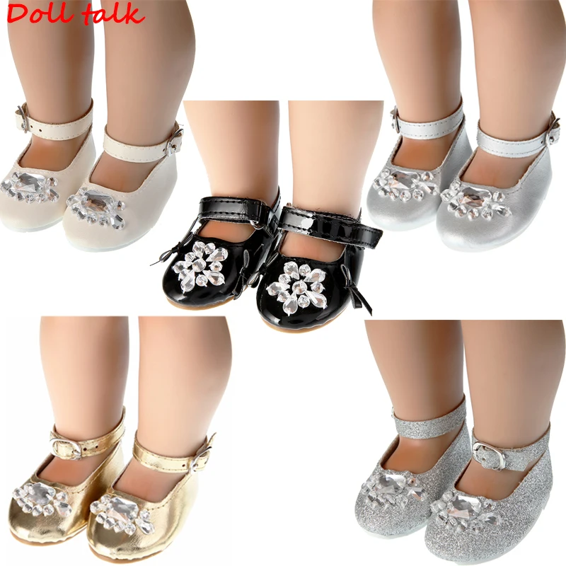 DollTalk 2019 Newest Arrival Crystal Doll Shoes Shoes For 18 Inch BJD Toy Mini Doll Shoes for Sharon Doll Boots Doll Accessories