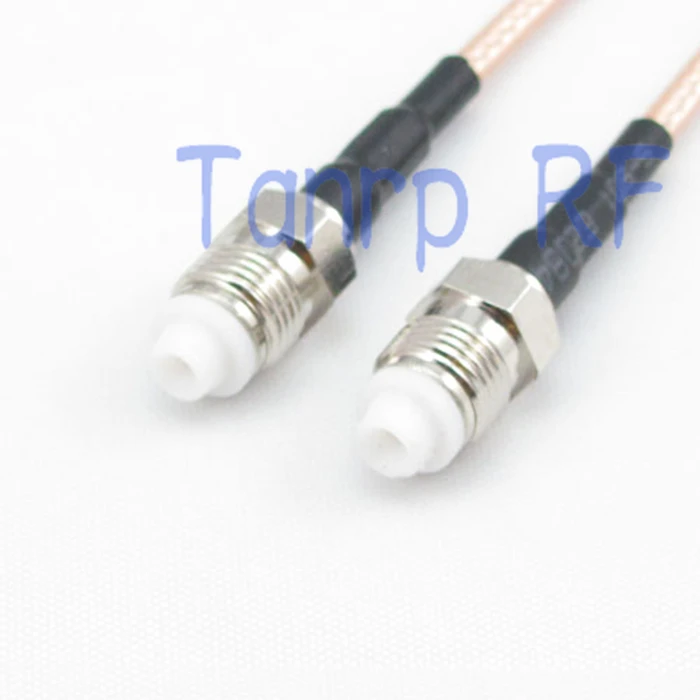 10pcs 15CM Pigtail coaxial jumper cable RG316 extension cord 6inch FME female jack to FME female jack RF adapter connector