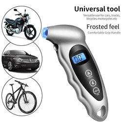 Cyfrowy miernik ciśnienia powietrza w oponach samochodowych z wyświetlaczem LCD Manometr Barometers Tester do samochodu ciężarowego Motocykl