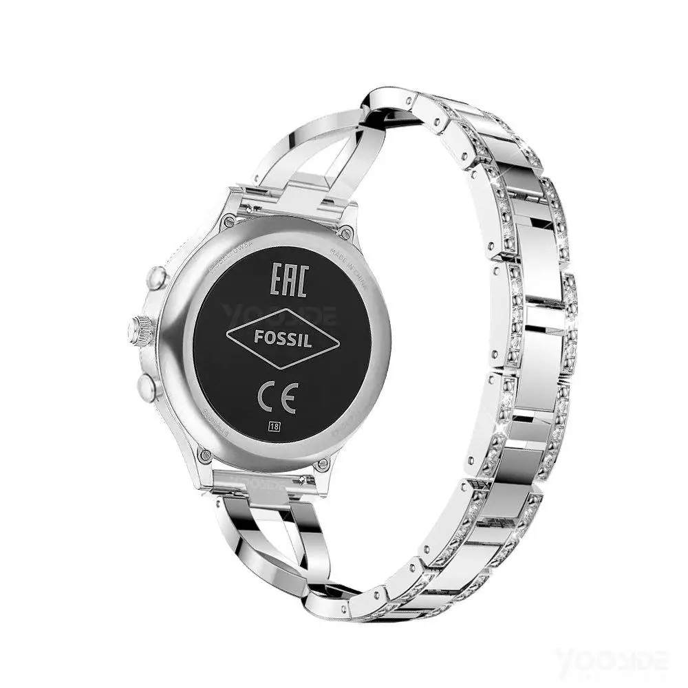 Cho Ticwatch C2 Hoa Hồng Vàng 18mm Nhanh Chóng Phát Hành Kim Loại Dây Thép không gỉ Dây Đeo Vòng Tay cho Đồng Hồ Q Liên Doanh gen3/Gen4 HR