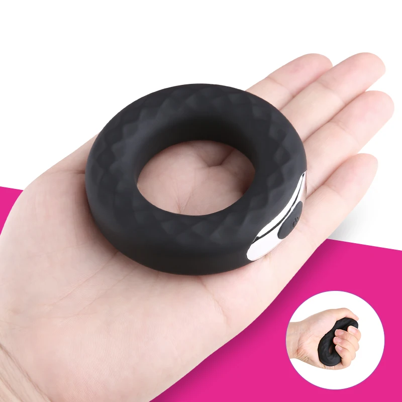 10 speed Vibrating cock Men ring Vibrator Clitoris Stimulate Chastity Device Delay Ejaculation penis male ring Sex toys for Men