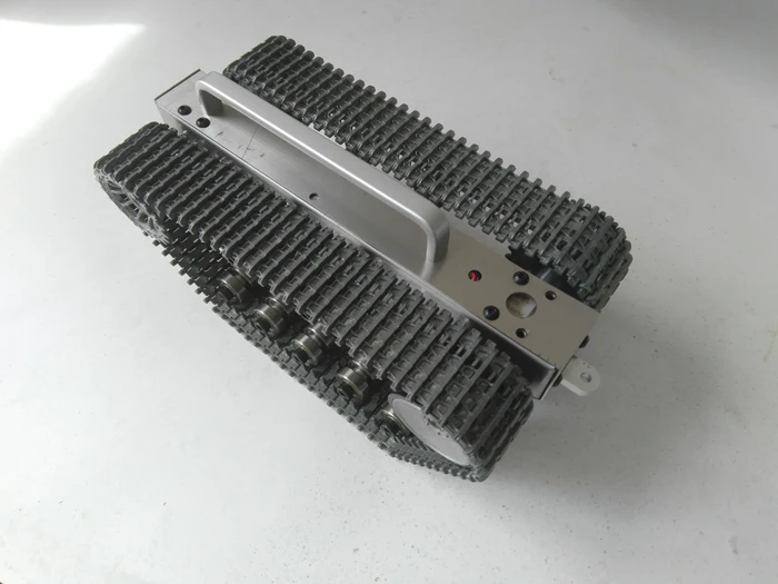 Super Narrow Full Metal Model Robot Chassis Smart Tank Car Crawler Chassis With Metal Track Caterpillar DIY Inspection Ro