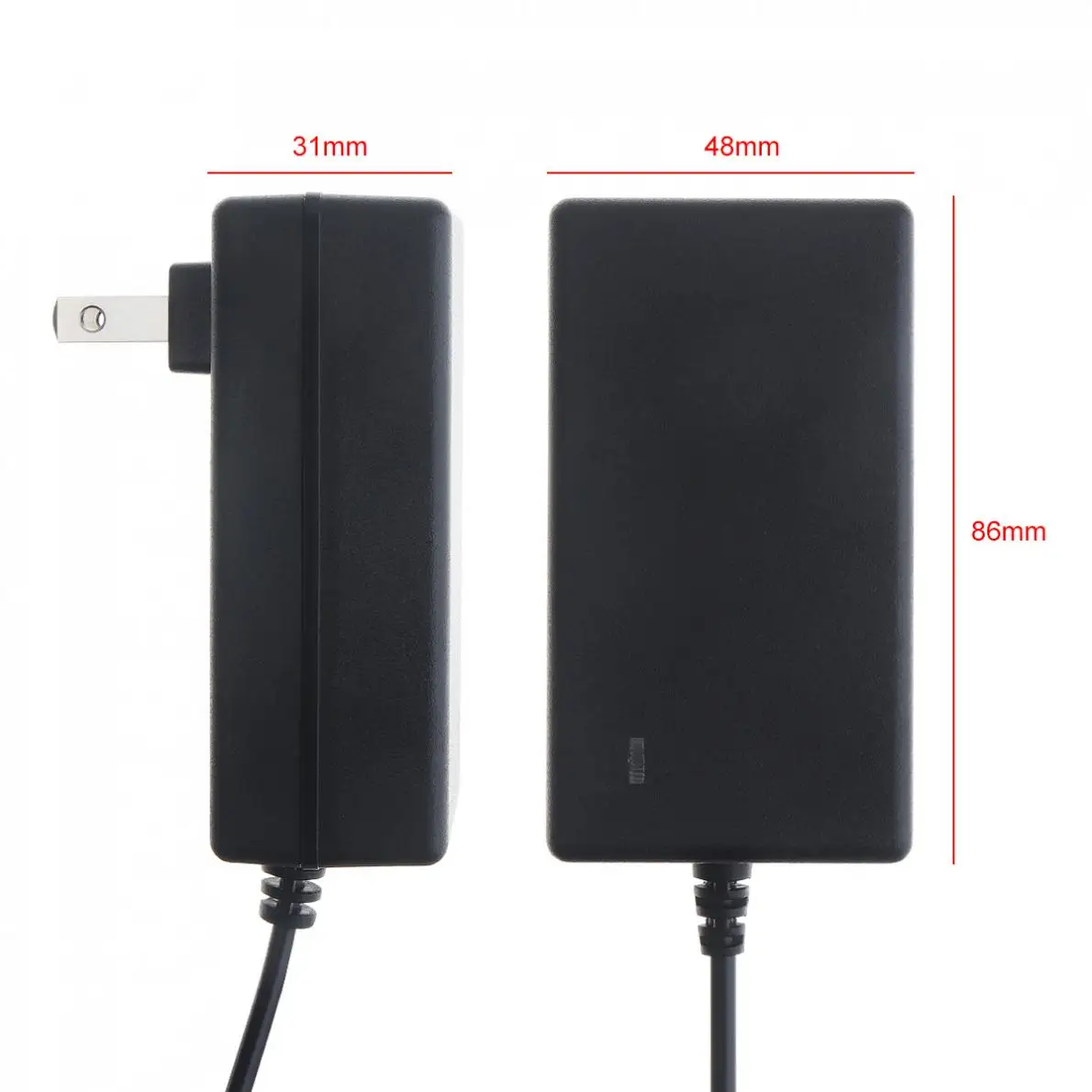 Pengisi Daya Adaptor Daya 90Cm PVC 21V dengan Steker UE dan Steker AS untuk Bor/Obeng/Kunci Pas Listrik Lithium
