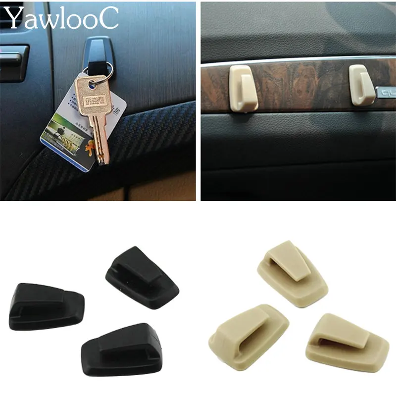 3 PCS/LOT Car Styling Car Sticker Convenient Vehicle Hangers Auto Car Bag Hook Holder Black Begin For AUDI BENZ FORD VOLVO