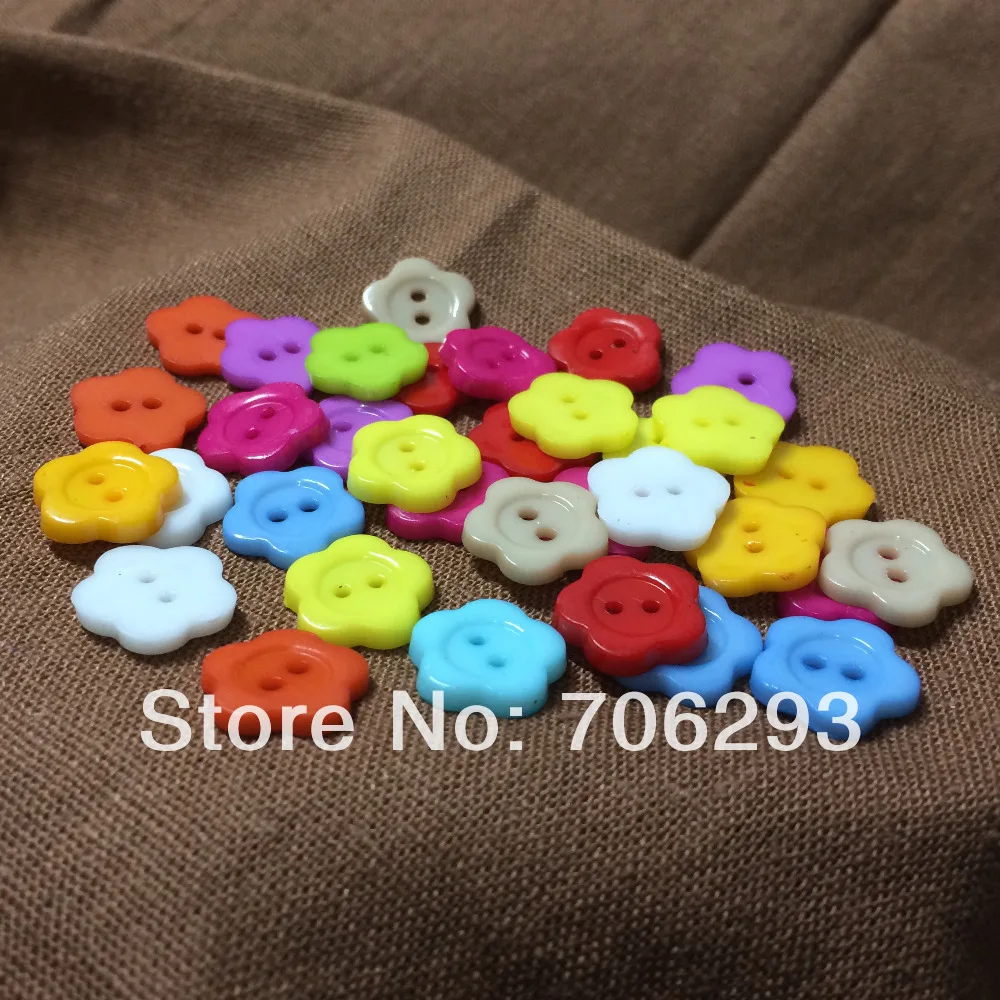 1000pcs/SETS Mixed 12 Colors Resin heart Buttons sets Fit Sewing or Scrapbooking Knopf Bouto 14mm NK14041504