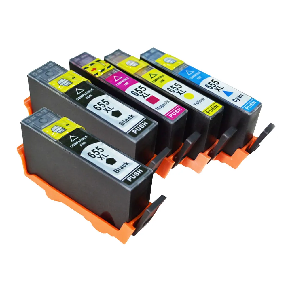 

5Pack Compatible HP 655 hp655 ink cartridge FOR HP deskjet 3525 4615 4625 5525 6525 CZ109AE CZ110AE CZ111AE CA112AE