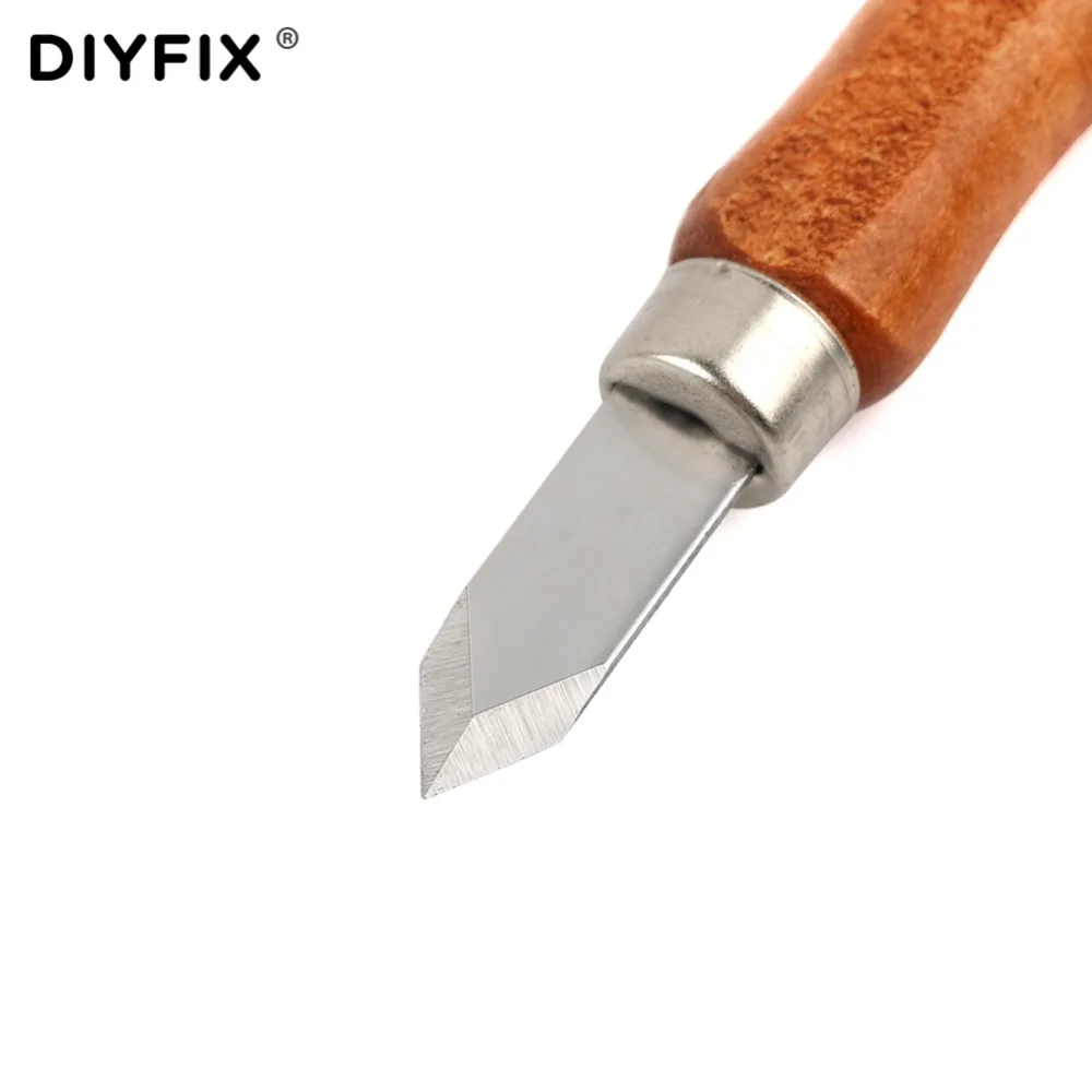 DIYFIX Houtsnede Mes Scorper Houtsnijwerk Tool Houtbewerking Hobby Arts Craft Cutter Scalpel DIY Pen Handgereedschap