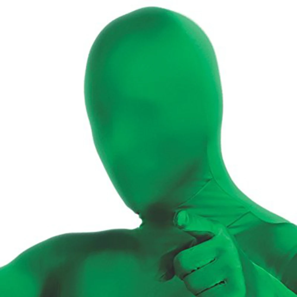 AOYLISEY adulto verde Body completo Bodycon Cosplay Zentai Morph abiti Nylon Spandex donna Unitard uomo Costume di Halloween