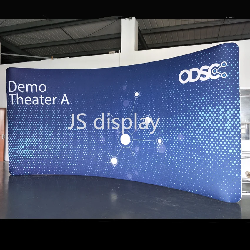 20ft Portable Tension Fabric Trade Show Display with Custom Graphic Print Backdrop Wall Pop Up Stand Booth #3