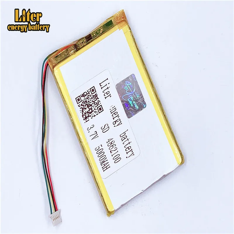 

plug 1.0-5P 4862100 5060100 high capacity Li-polymer battery 3.7V 5000mAh Li-po battery