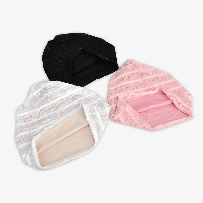 COKK Turban Hat Spring Summer Hats For Women Men Unisex Double layer Breathable Beanie Thin Hat Female Mesh Cap Ponytail Gorras