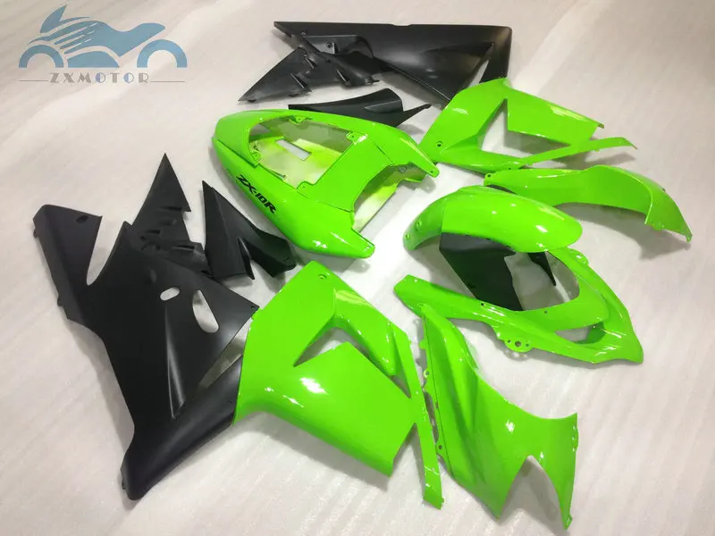 Customized Motorcycle fairing kits for KAWASAKI Ninja ZX 10R 2004 2005 aftermarket ABS fairings parts 04 05 ZX10R green black