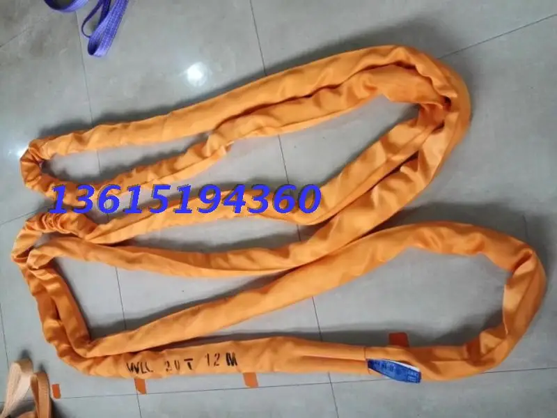 30T2.5M5M flexible lifting belt ring lifting sling industry round sling 2.5 tons 30 m 5 m