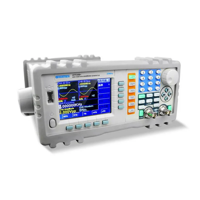 ATTEN-generador de señal ATF20B + DDS, 20MHZ, 100MSa/s110-220V, potencia máxima de salida de hasta 7W con interfaz 232