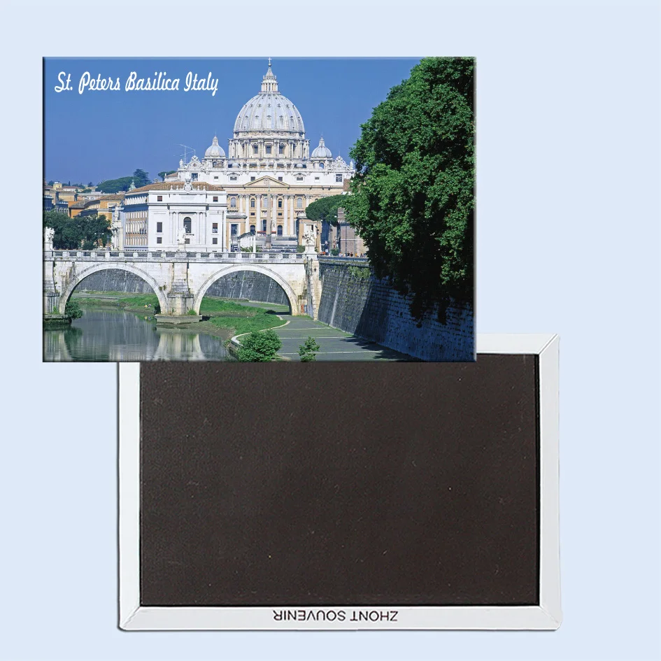 

Travel Refrigerator Magnets 78*54mm,St. Peters Basilica, Rome, Italy Travel Rigid Fridge Magnets 25006