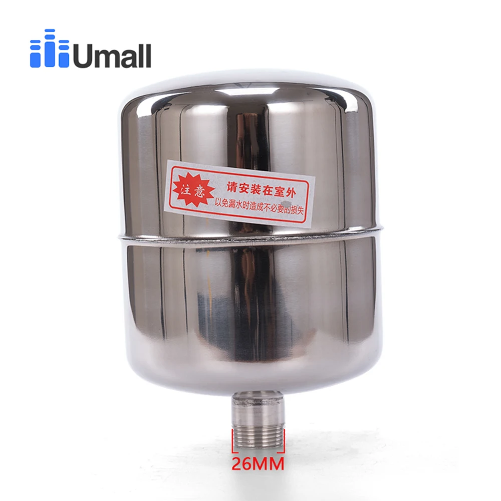 

2L Male Thread G3/4 26MM Stainless Steel Towerless Automatic Water Supply System Double Spring Pump Pressure Control Switch Tank