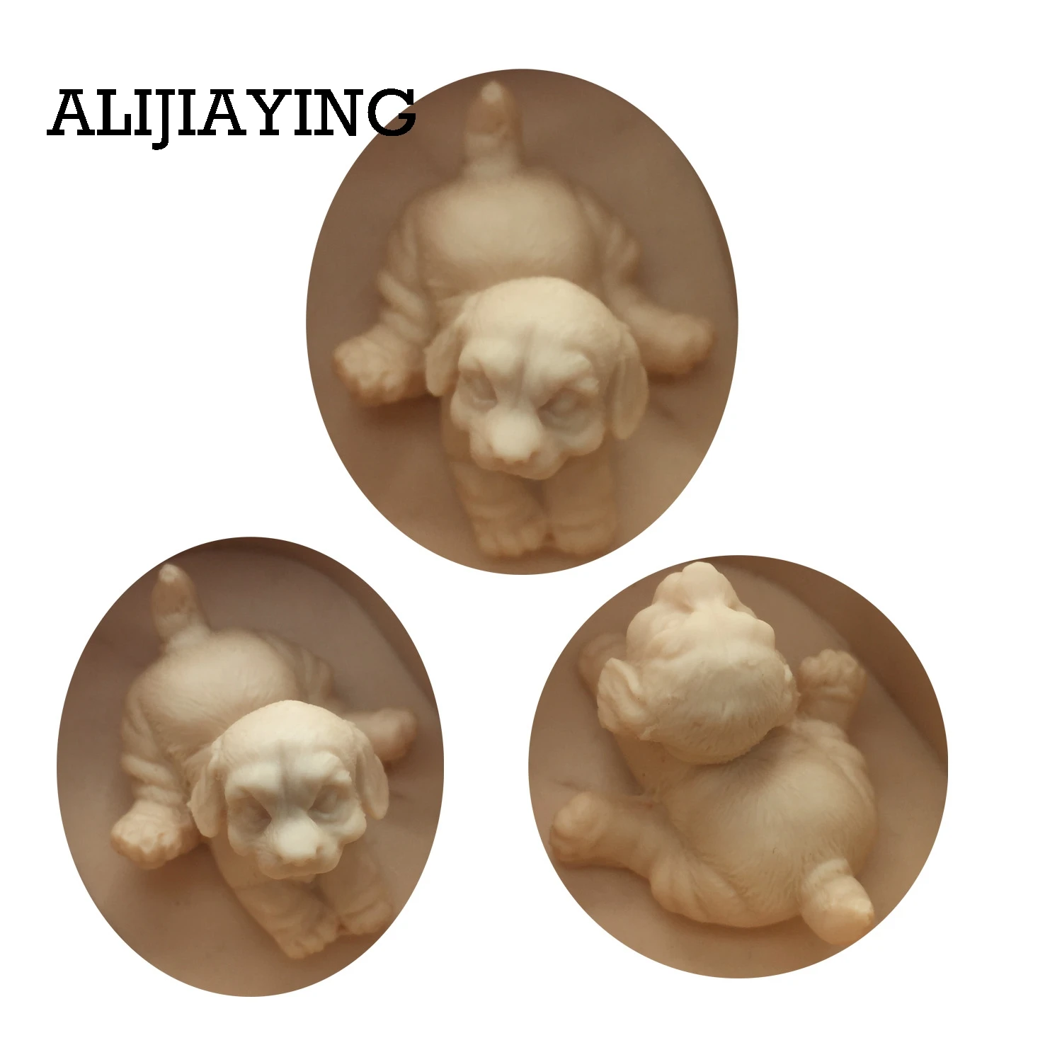 DY0018 3D dog Mold Handmade Craft Mould Plaster silicone molds Fondant Chocolate Moulds Resin Clay Soap candle Mold