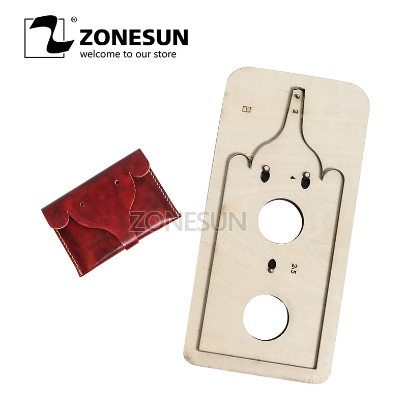 ZONESUN Customized leather cutting die handicraft tool coin purse punch PVC/EVA sheet cutter mold DIY paper laser knife die