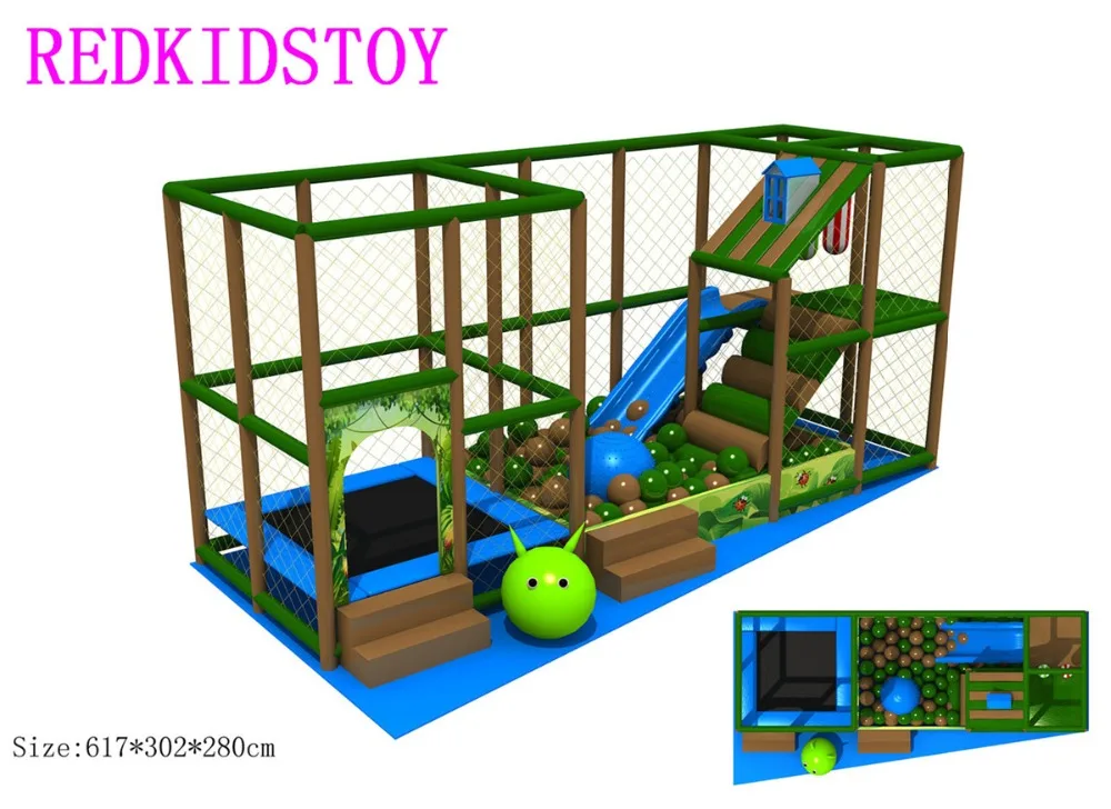 Quality Assurance Kids Play Toys Small Size Indoor Playground HZ-170601