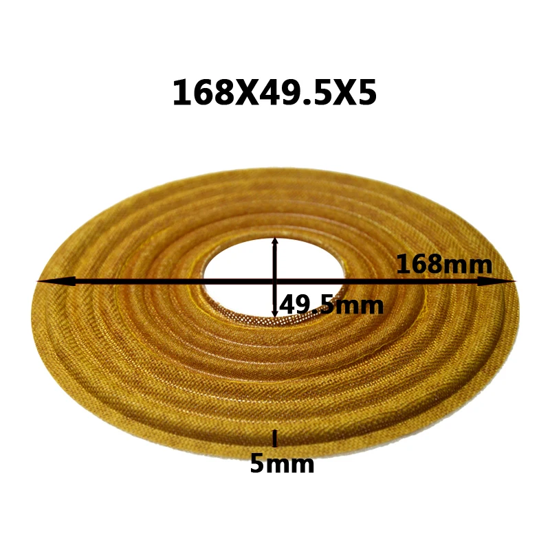 2pcs 167x49.5/168x49.5/170x49.5/170x51.5mm Elastic Wave Loudspeaker Subwoofer Woofer Bass Speaker Repair Spider Damper